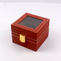 Benutzerdefinierte Clamshell Geschenkbox mit Schloss klar Fenster für die Uhr